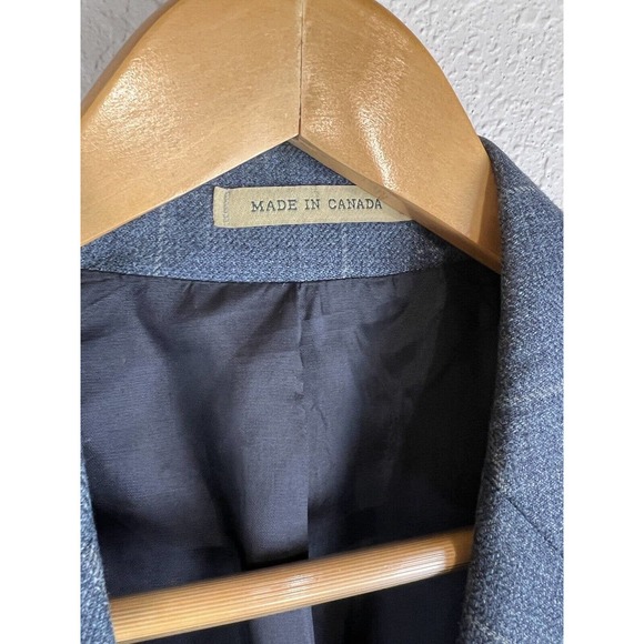 Lauren Ralph Lauren Men's 39R Blue Suit Jacket w/ 3 Buttons & Shoulder Pads - Picture 5 of 13